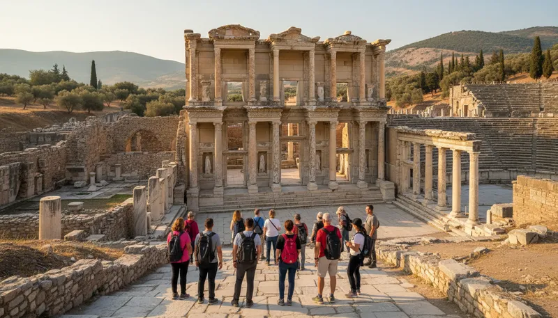 Illustration of ephesus: An ancient city known for its ruins.