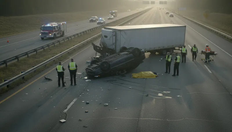 Illustration of fatality: a death resulting from an accident or disaster