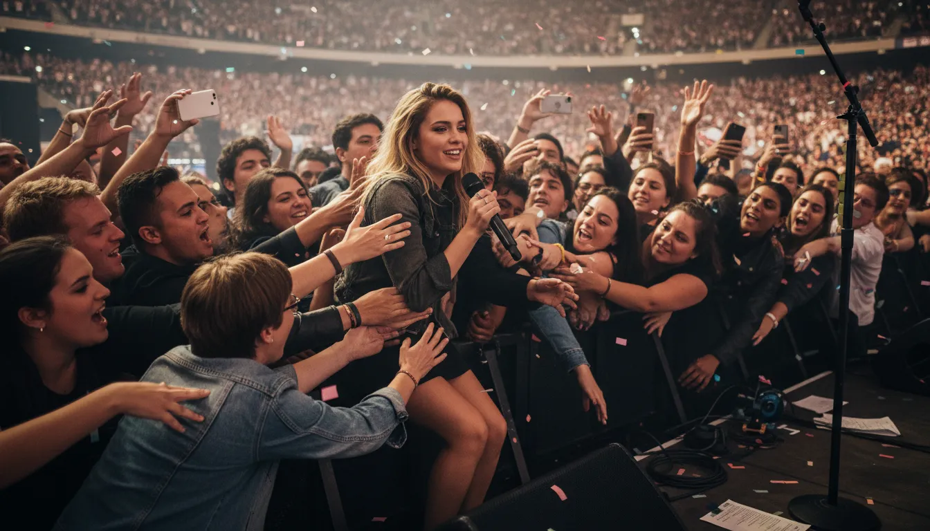 Иллюстрация crowd in on: to move uncomfortably close to someone or something