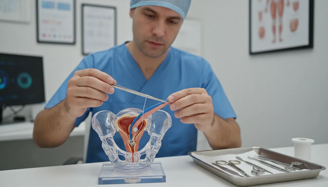 Ilustração de vas: A tube that carries sperm in males.