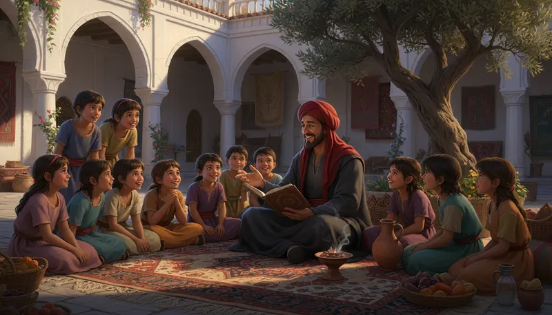 Illustration of jafar: a name, often linked to a wise character.