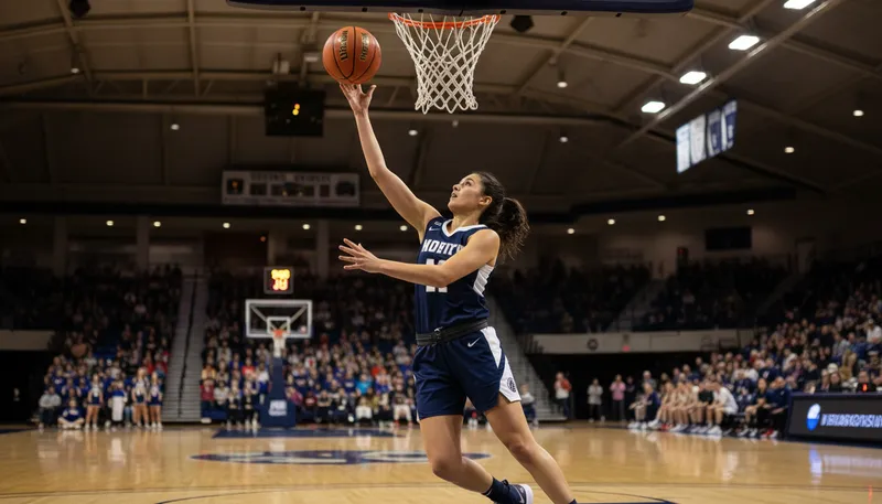 Illustration of layup: a basketball shot made close to the basket.