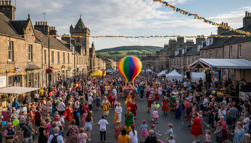 Illustration of biggar: A town in Scotland known for its history.