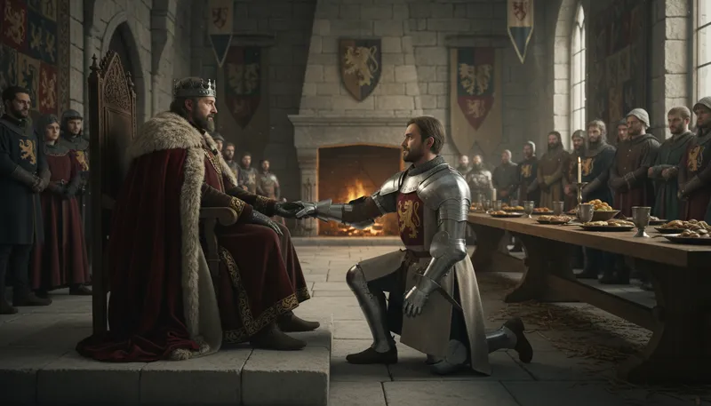 Illustration of liege: A feudal lord or sovereign.