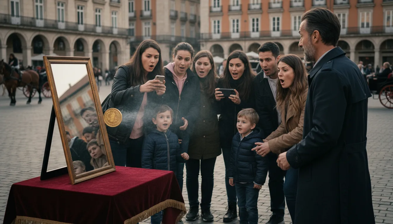 Ilustrasi do with mirrors: to create an illusion or deception