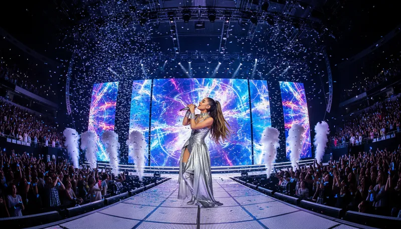 Illustration of ariana: A popular singer and actress from the U.S.