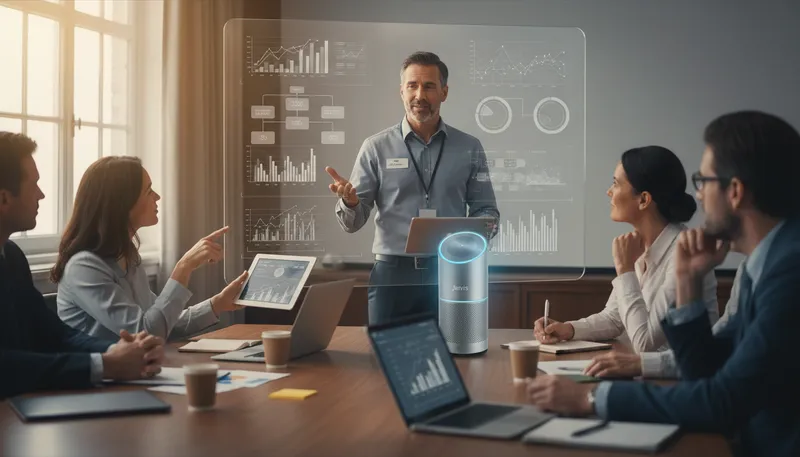 Illustration of jarvis: A name often associated with smart assistants.