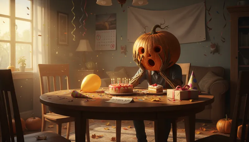 Illustration of pumpkin head: A silly or foolish person.