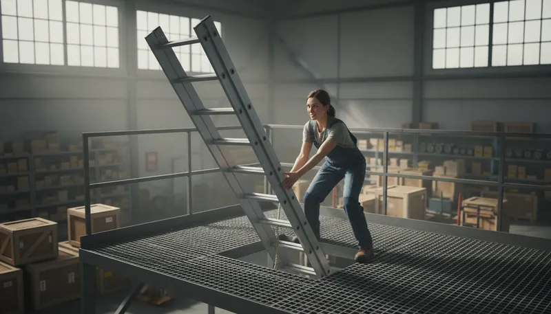 Illustration of pull the ladder up after oneself: to prevent others from following one's success