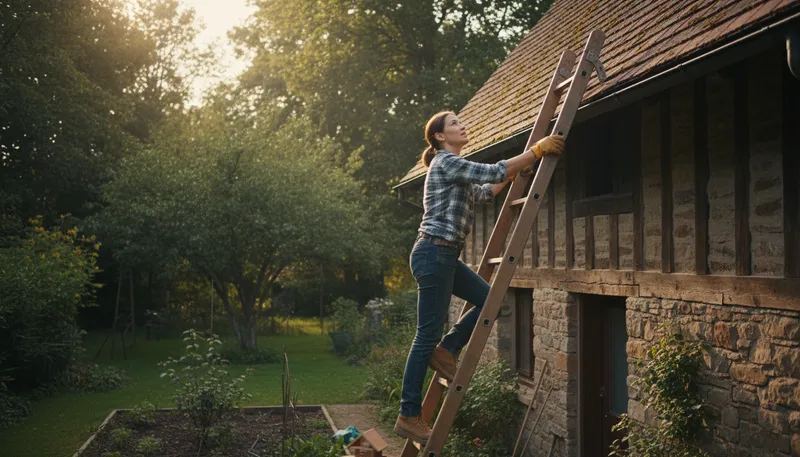 Illustration of ladder: A tool for climbing up or down.