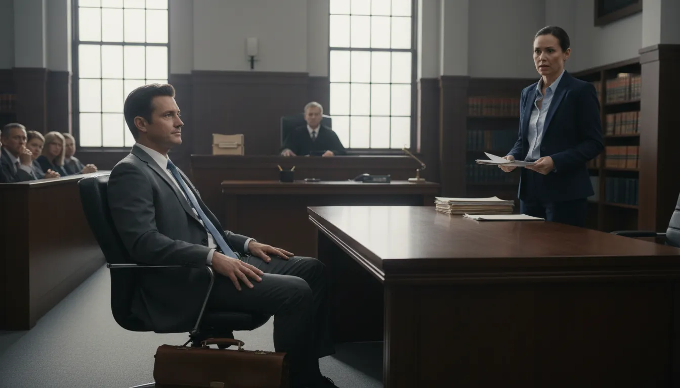 Ilustração de the case rests: the legal argument is finished