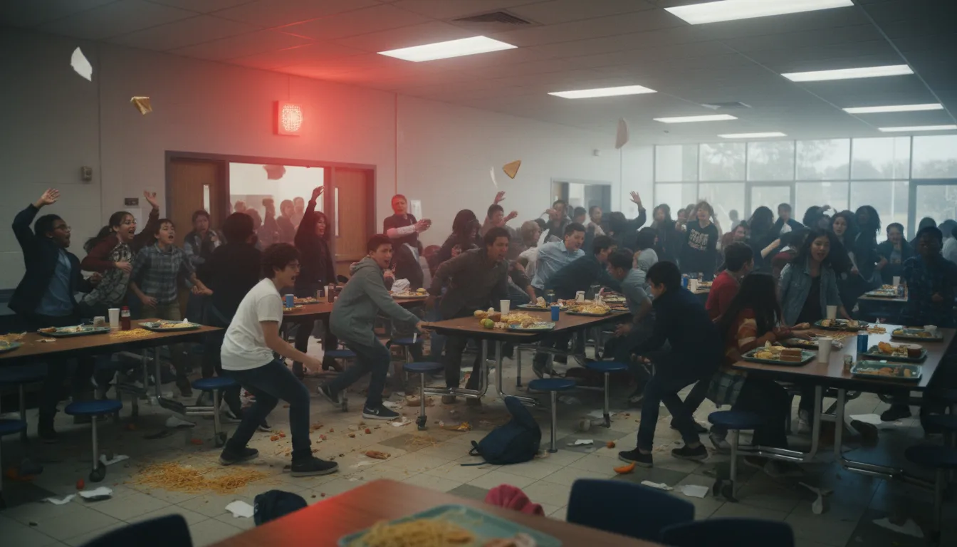 ภาพประกอบของ all bedlam breaks loose: Sudden chaos or disorder erupts.