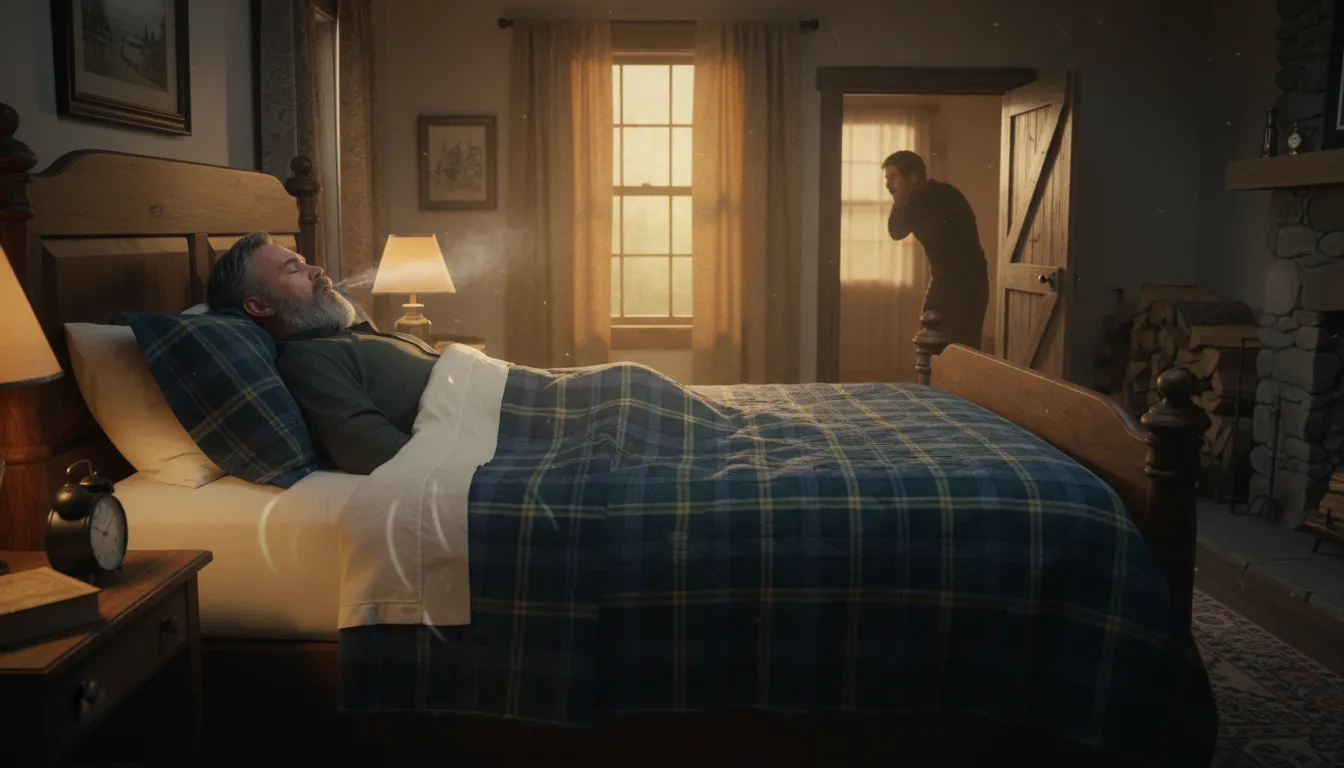 saw wood का चित्र: to sleep deeply and snore loudly