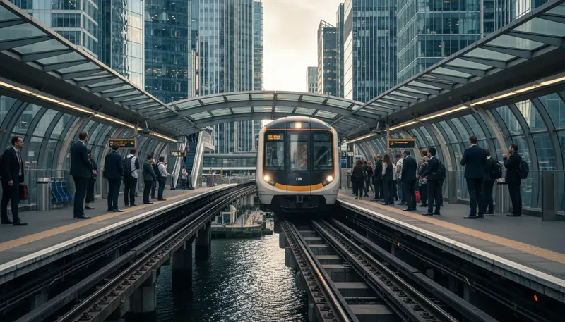 Illustration of dlr: Docklands Light Railway in London