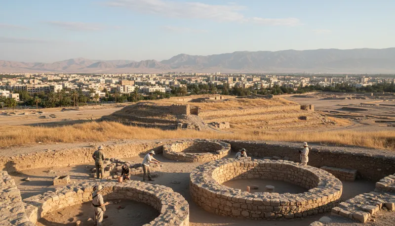 Illustration of jericho: An ancient city in the West Bank.