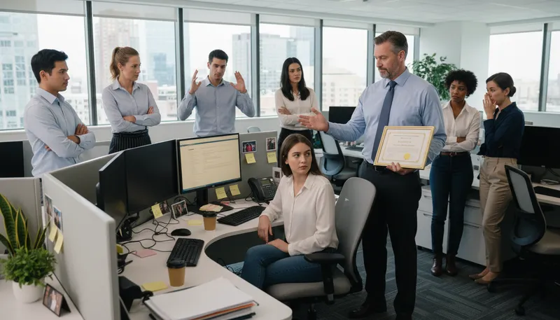 Illustration of nepotism: Favoritism shown to relatives in business.