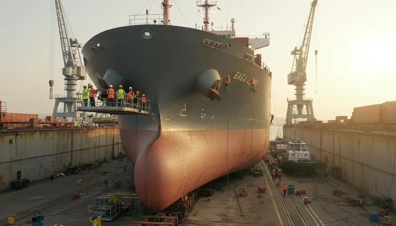 Illustration of from stem to stern: covering all parts completely