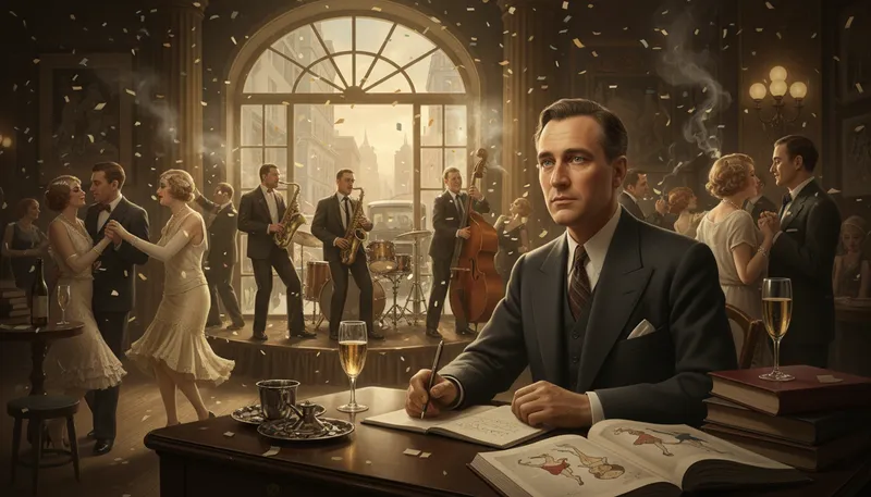 Illustration of fitzgerald: A surname, often associated with authors.