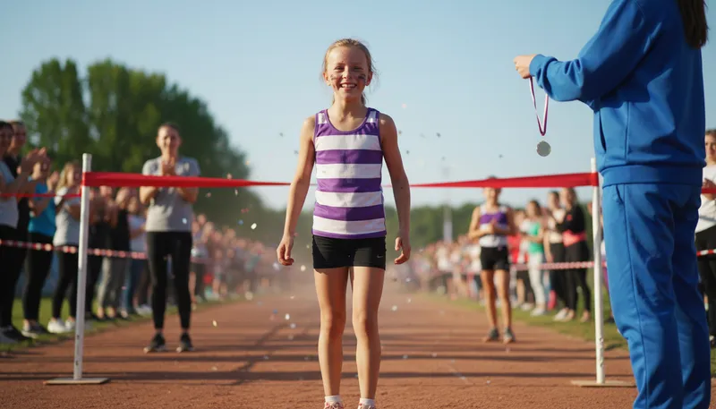 Illustration of champion: A winner in a competition or contest.