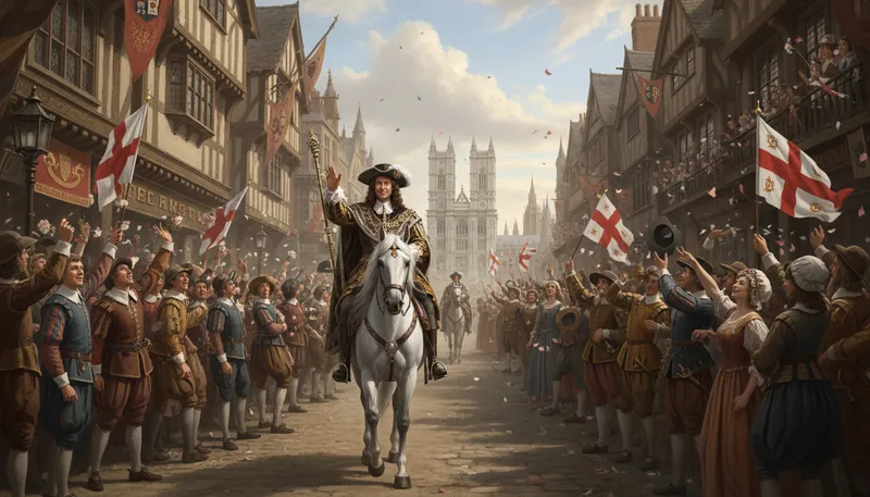 Illustration of restoration: period of Charles II's reign