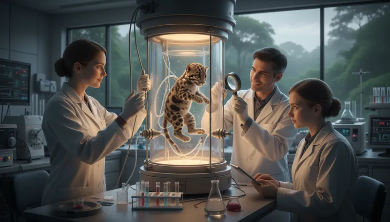 Illustration of clone: An exact copy of a living organism.