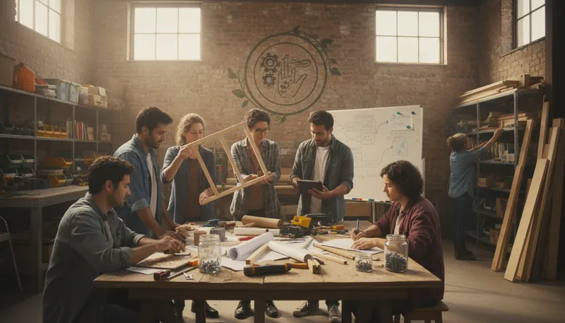 Illustration of coop: a collaborative effort among people