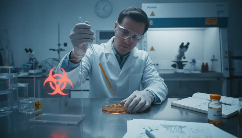 Illustration of carcinogen: A substance that can cause cancer.