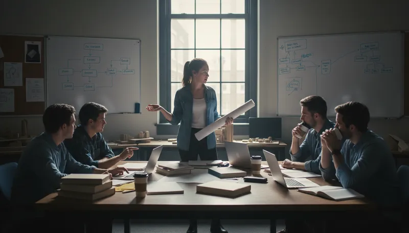 Illustration of run the show: to control or manage a situation
