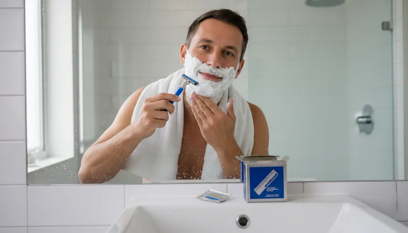 Illustration of gillett: A brand known for razors and shaving products.