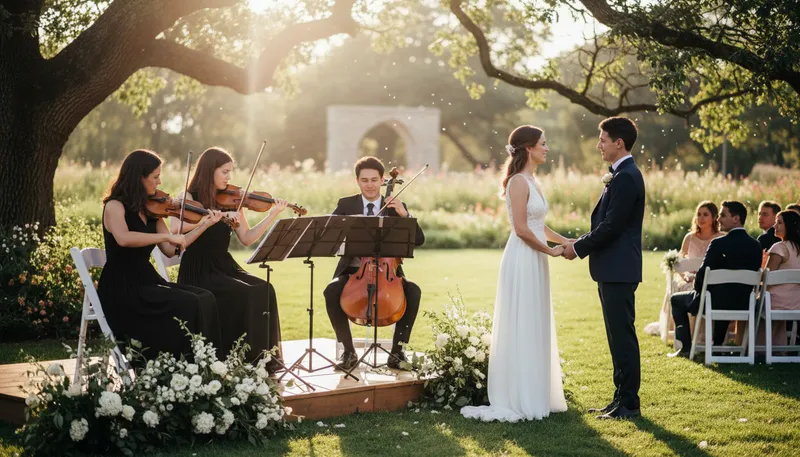 Illustration of quartet: a group of four musicians or singers.