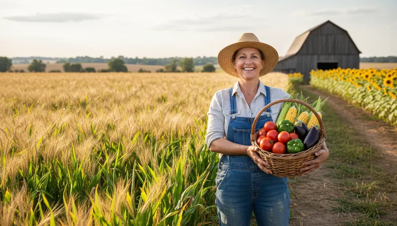 Illustration of aggie: a student at an agricultural college