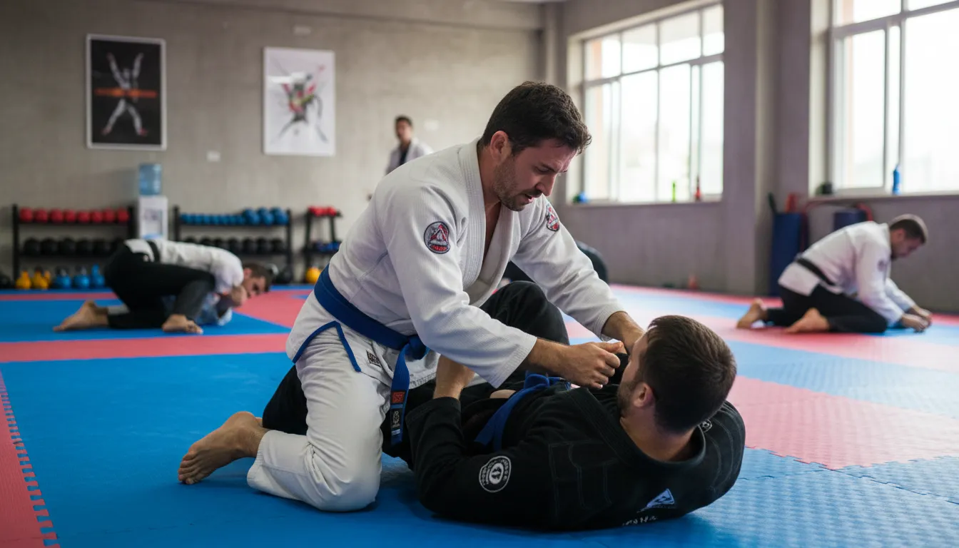 Ilustração de jiu: A type of martial art and sport.