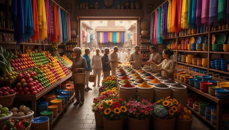 Illustration of merchandise: Goods that are bought and sold.