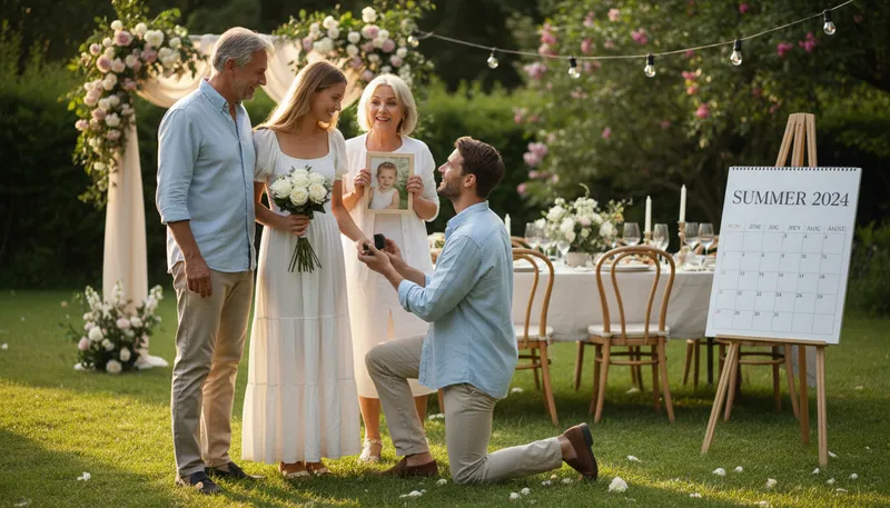 Illustration of marry off: to arrange a marriage for someone