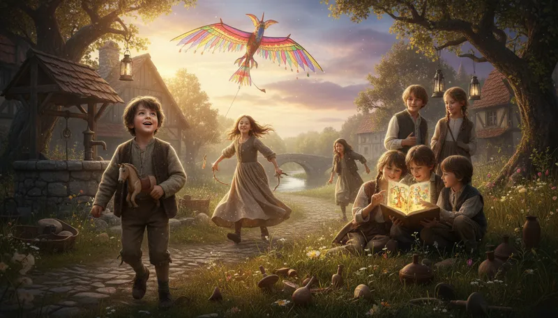 Illustration of olden: Relating to a past time.