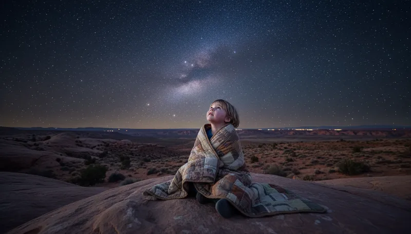 Illustration of cosmic: Related to the universe or vast space.