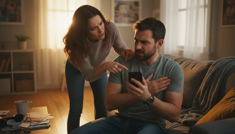 Illustration of meddle: To interfere in someone else's affairs.