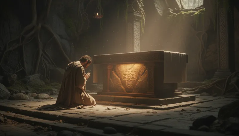 Illustration of worshiper: A person who shows love or reverence to a deity.