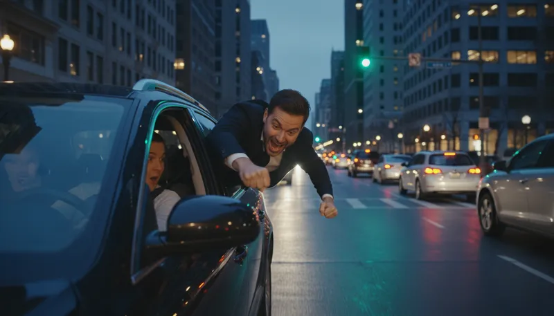 Illustration of punch it: To accelerate quickly or drive faster.