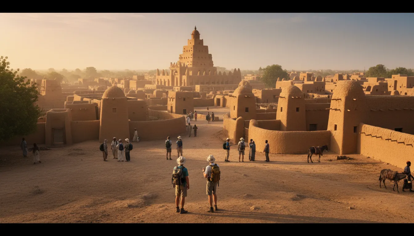 maliのイラスト：A country in West Africa known for history.