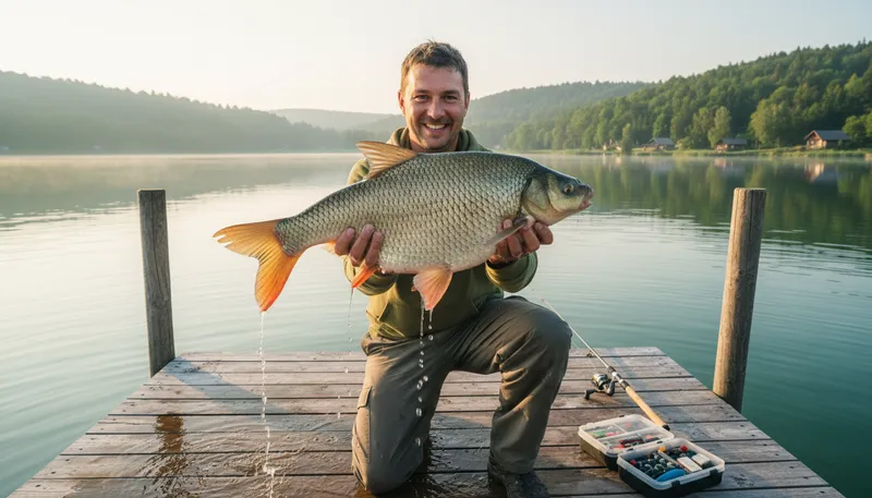 Illustration of bream: A type of freshwater fish.