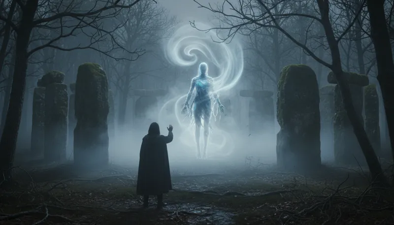 Illustration of supernatural: beyond the laws of nature; magical.