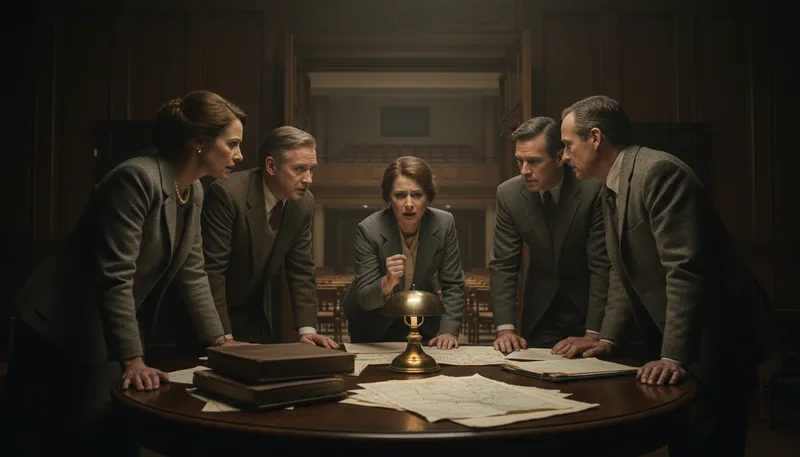 Illustration of conspiracy: A secret plan by a group to do something.