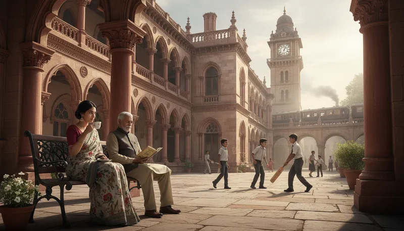 Illustration of raj: A period of British rule in India.