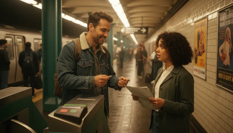 Illustration of that and a token will get you on the subway: something trivial won't help you