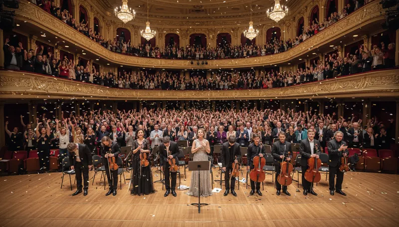 Illustration of applause: clapping to show appreciation or approval.