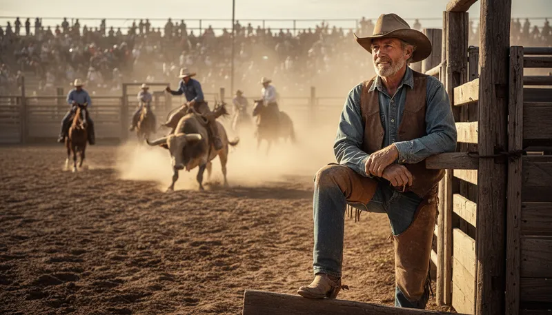 Illustration of been to the rodeo: experienced a difficult or wild situation.