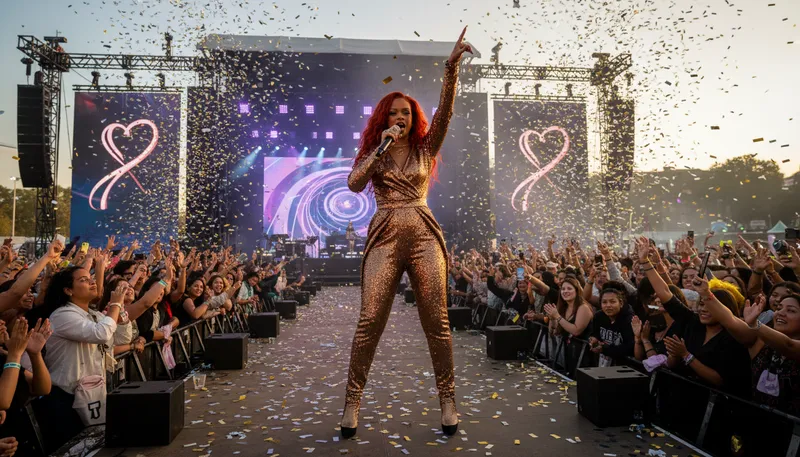 Illustration of rihanna: A famous pop singer.