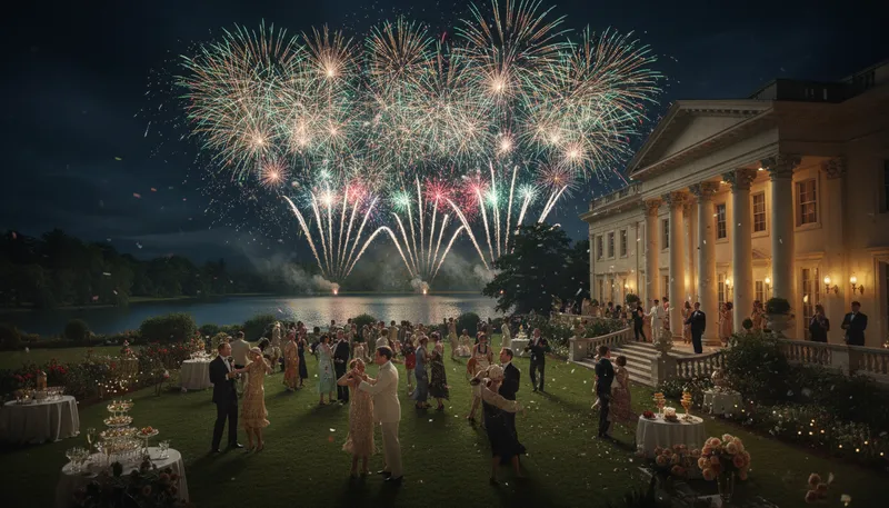 Illustration of gatsby: A character known for extravagant parties.