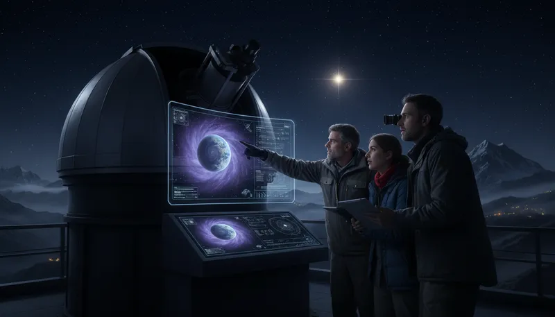 Illustration of exoplanet: A planet outside our solar system.